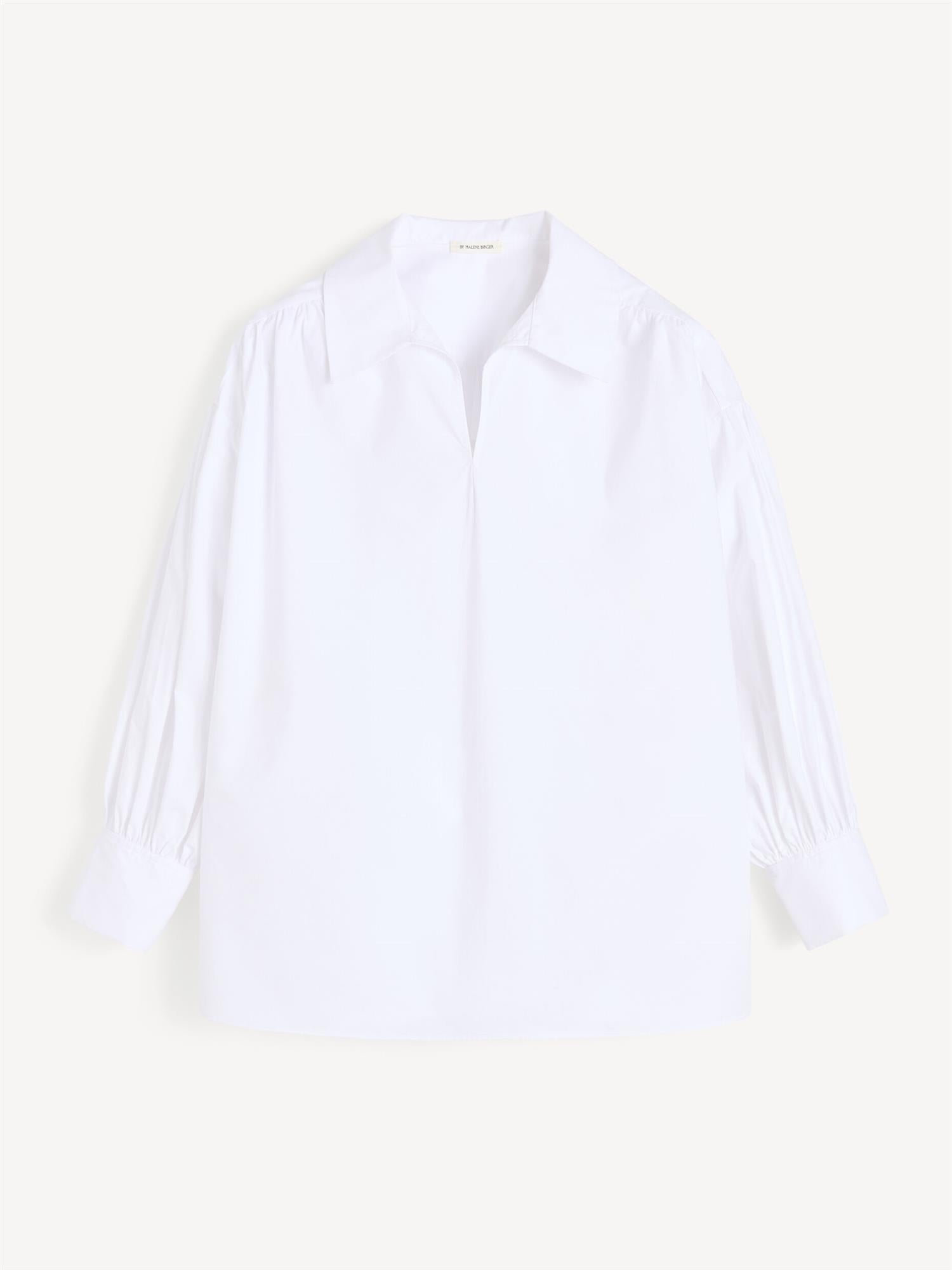 LEONORA Organic Cotton Blouse Pure White