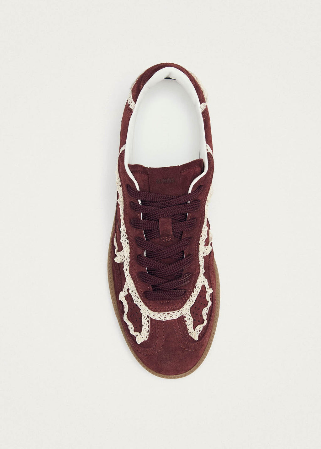 TB.490 Leather Sneakers Crochet Burgundy