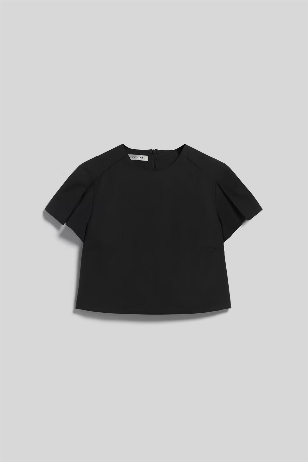 Therese Wool Blend Top Black