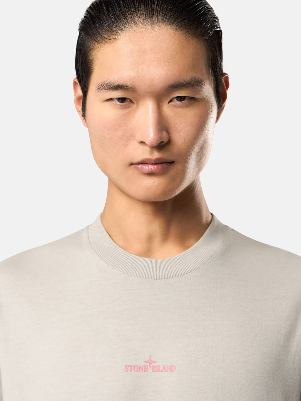 Carlo Rivetti Backprint T-SHIRT PEARL GREY