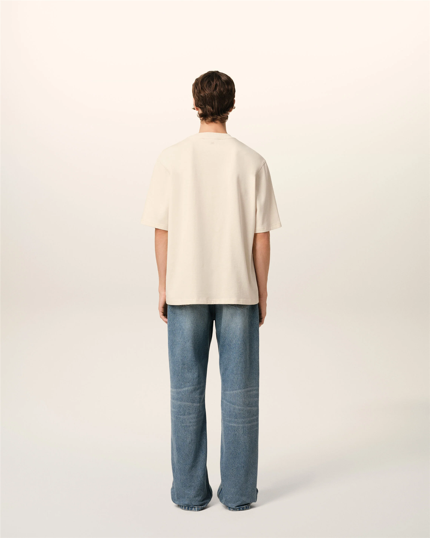 AMI DE COEUR LOGO PATCH T-SHIRT WHITE CREAM