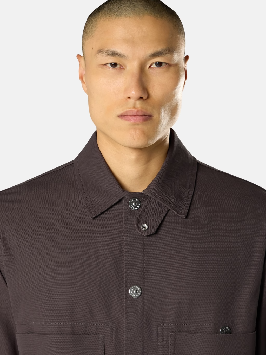 COTTON CANVAS COACH JACKET CHARCOAL
