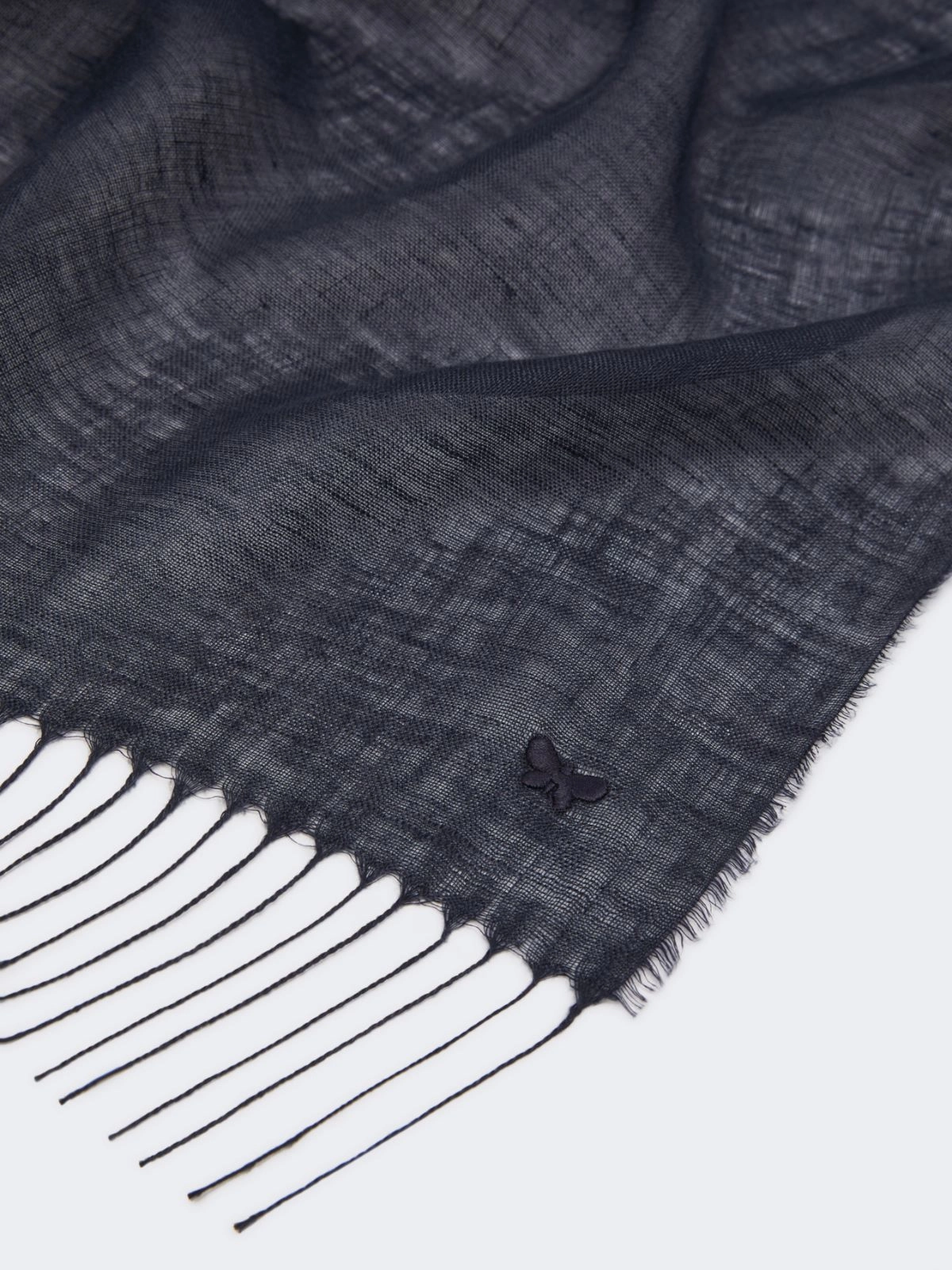 SIONBIO Linen Scarf MIDNIGHTBLUE
