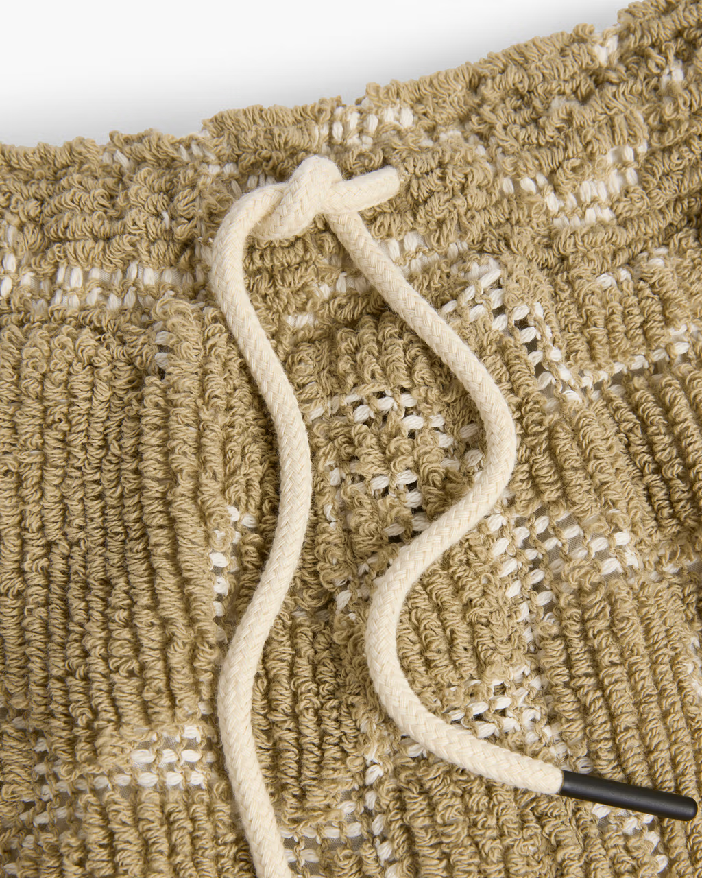 Sunero Porto knitted Crochet Shorts Beige