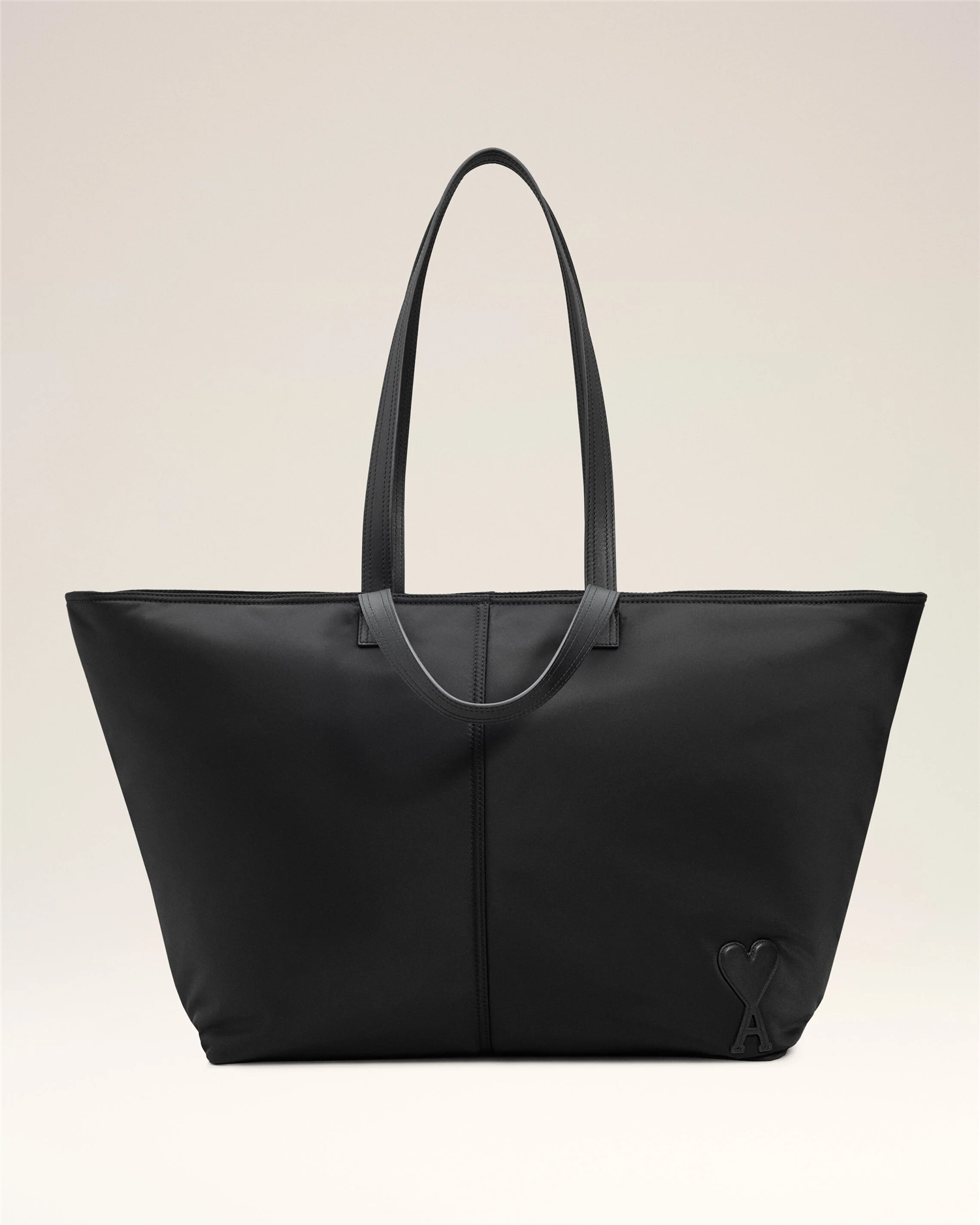 MARCEL  PADDED NYLON SHOPPING BAG BLACK