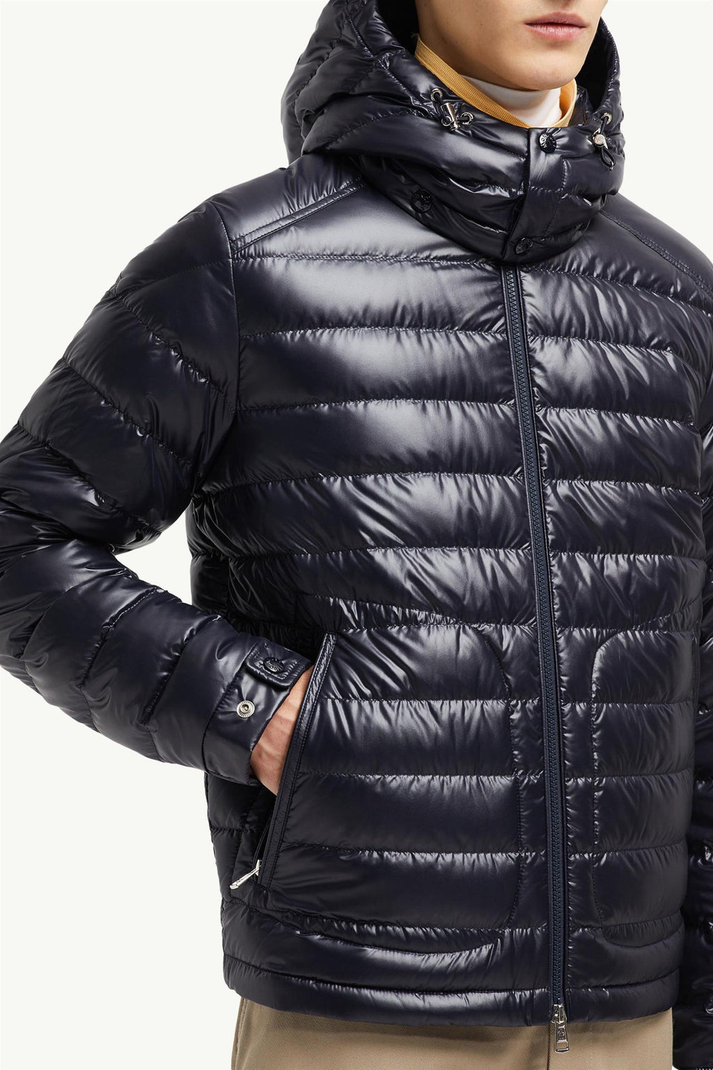 Lauros Hooded Down Jacket Navy