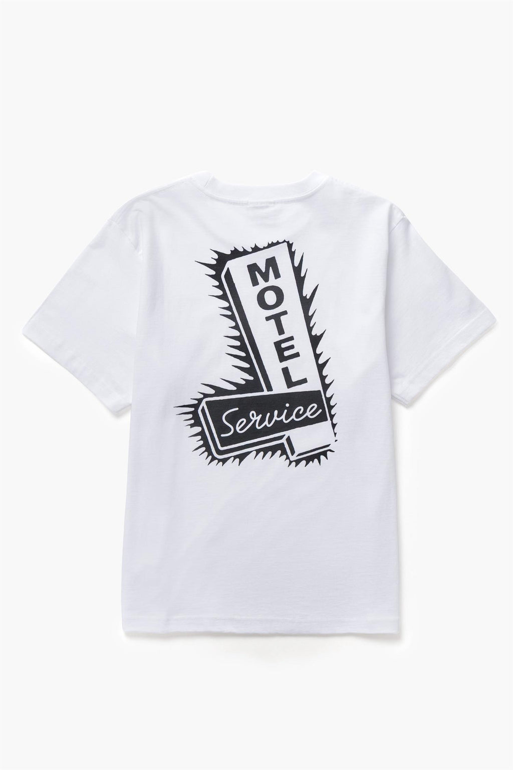 Motel Chest and Back Print T-shirt White
