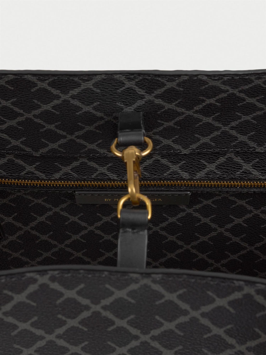 Abi printed tote bag Charcoal