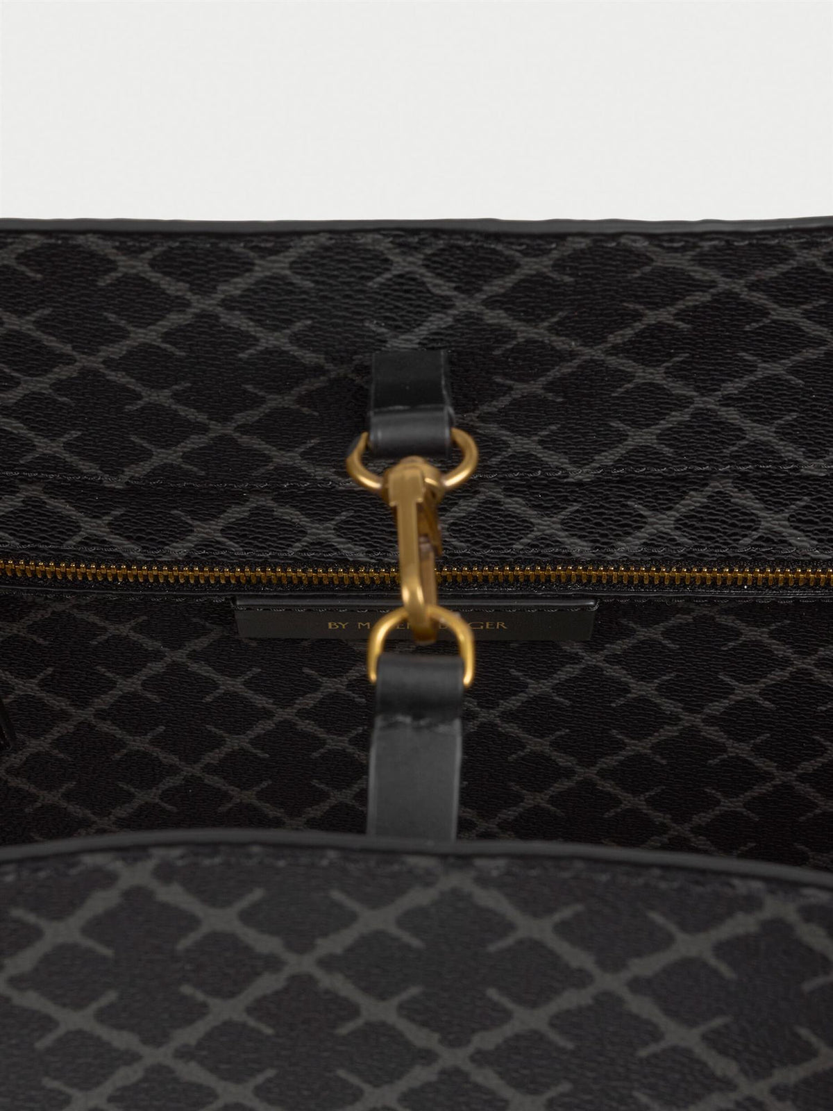 Abi printed tote bag Charcoal
