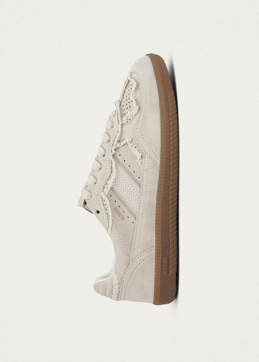 TB.490 Leather Sneakers Crochet Cream