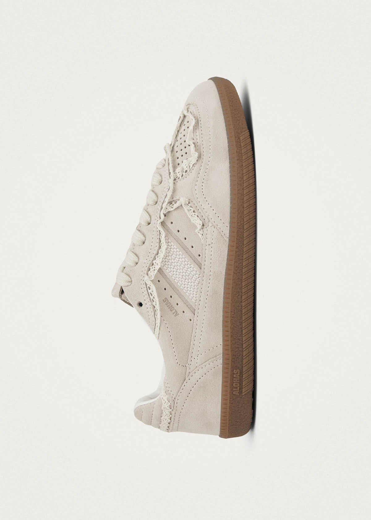 TB.490 Leather Sneakers Crochet Cream