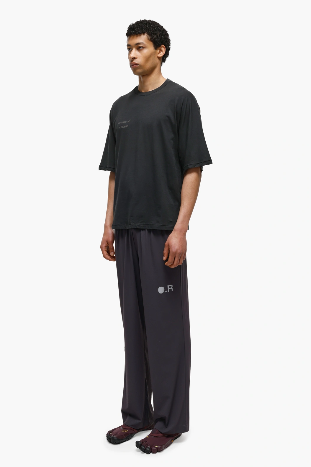 Running Cotton T-Shirt BLACK