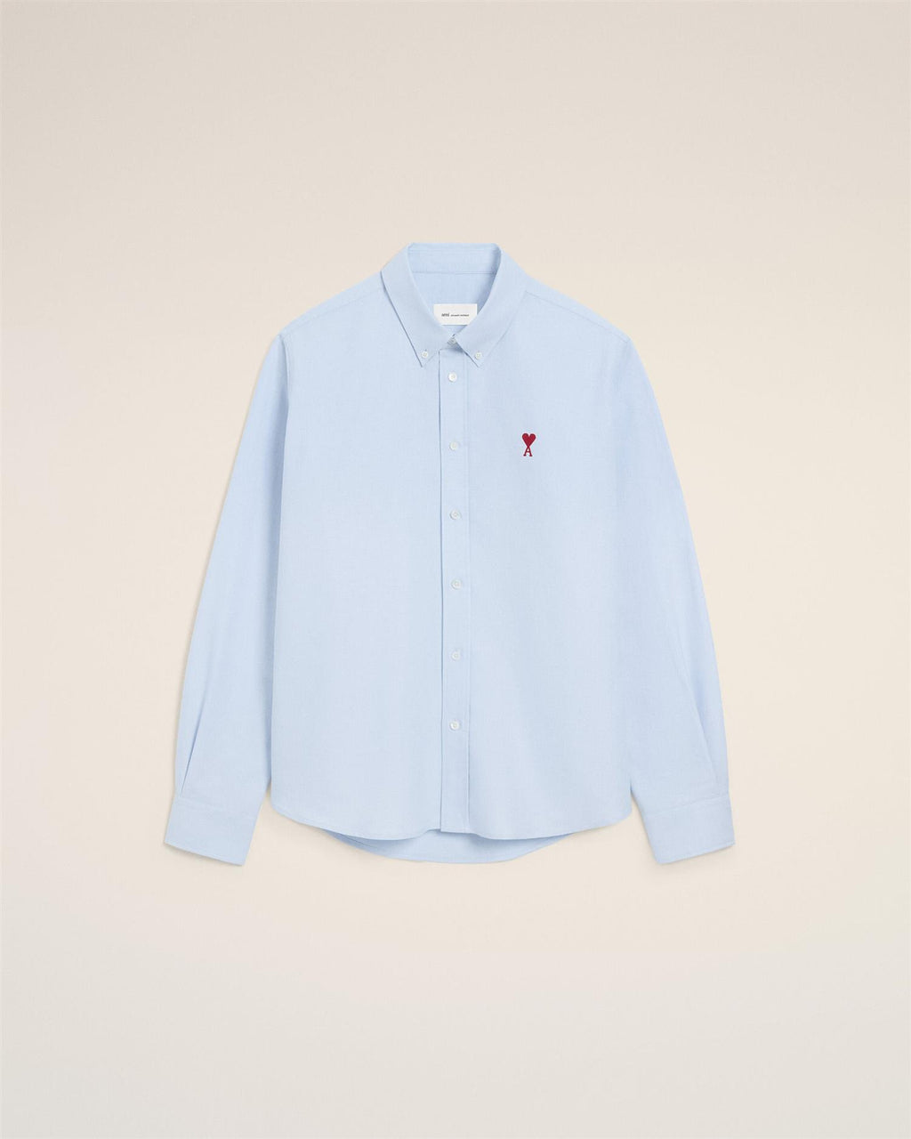Embroidered AMI DE COEUR OXFORD SHIRT SKY BLUE