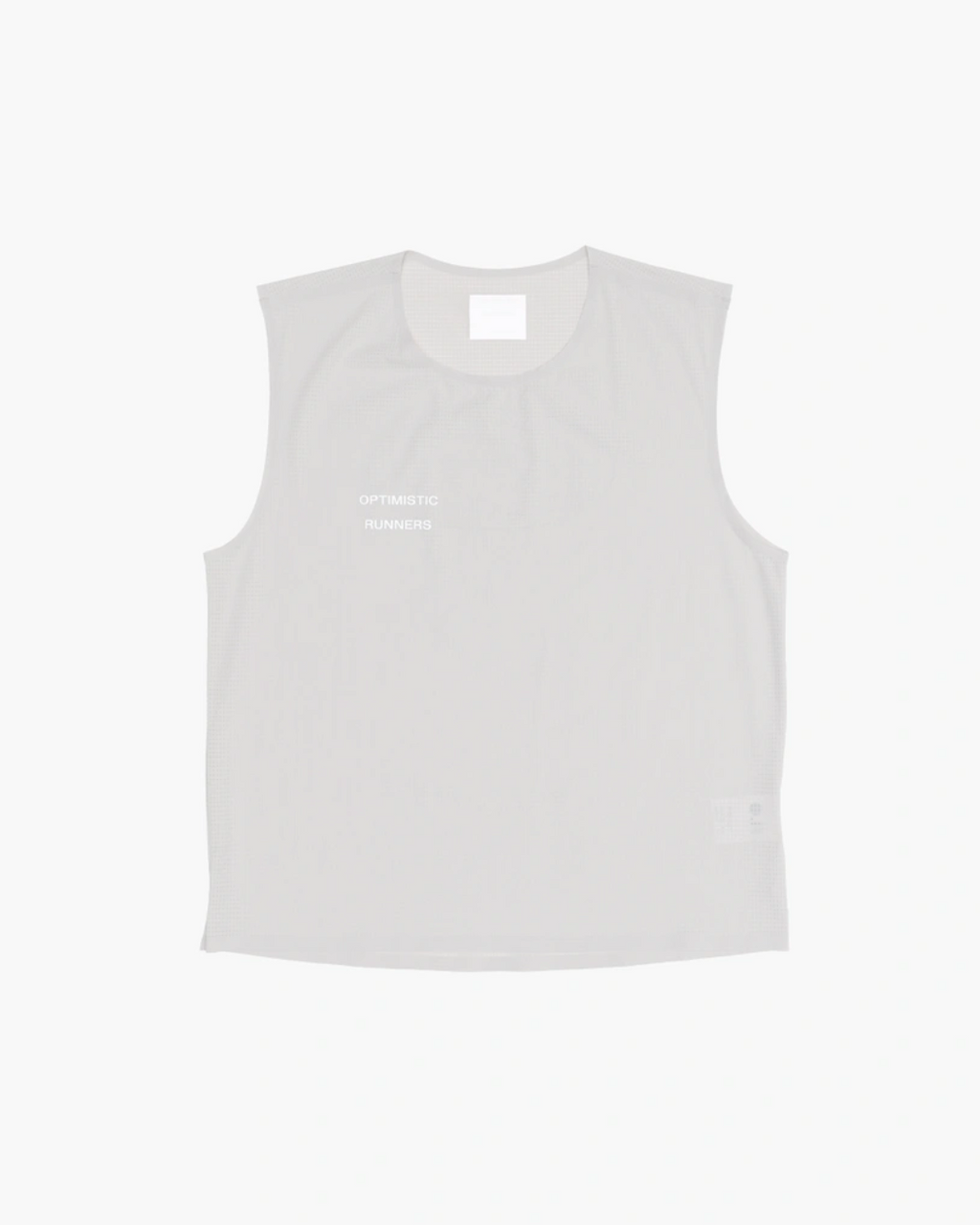 Perforted Crop Tank Top COOL GREY