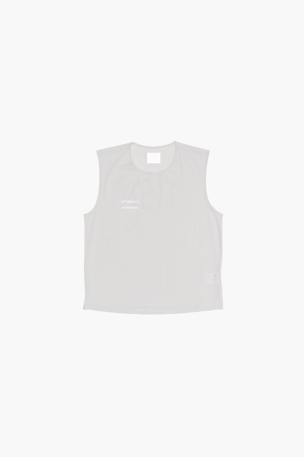Perforted Crop Tank Top COOL GREY