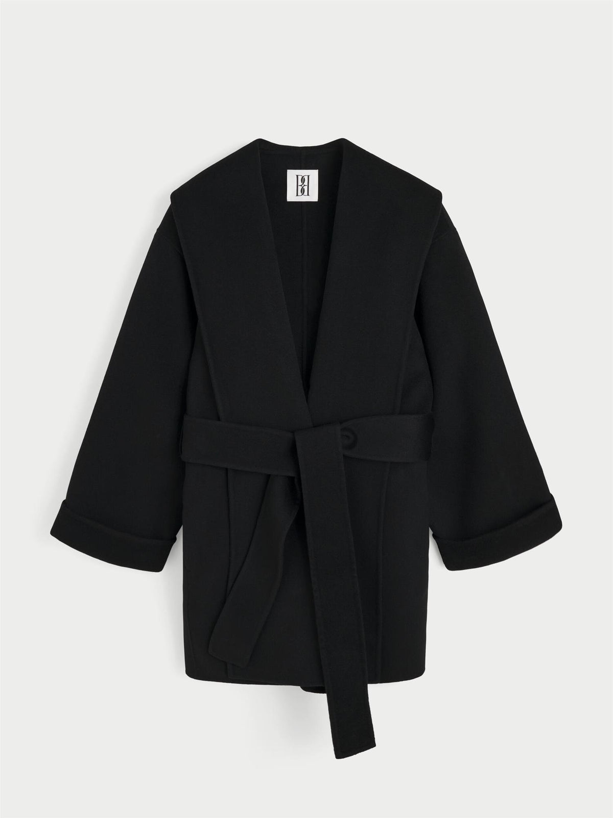 Trinelle wool coat Black