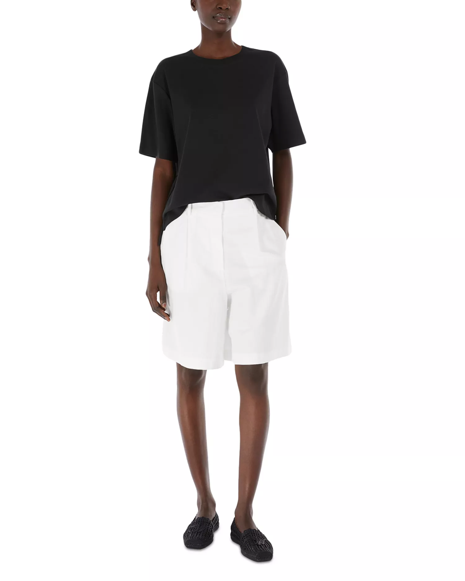 MULTID Cotton jersey T-shirt Black