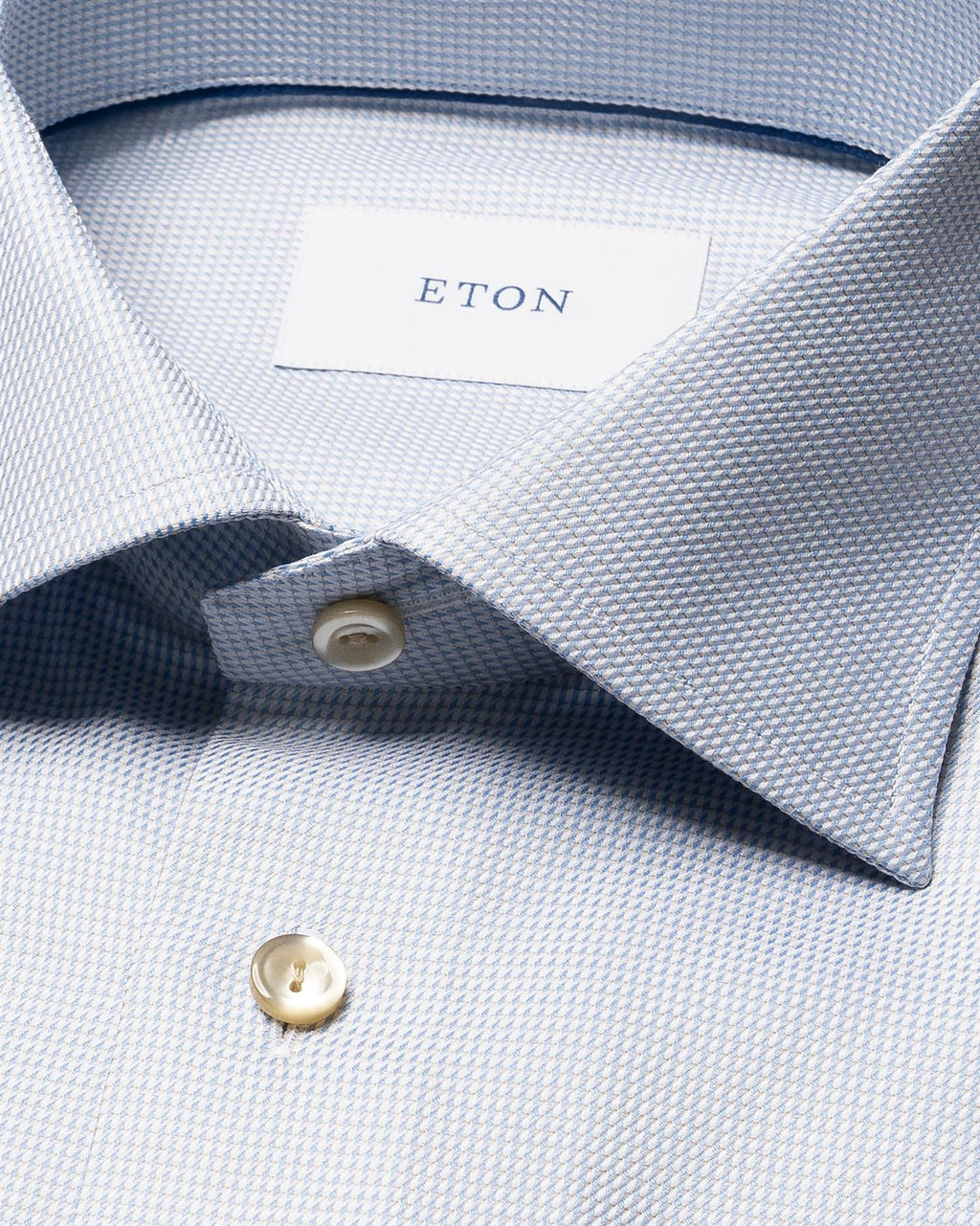Slim Fit Semi Solid Signature Twill Shirt Light Blue