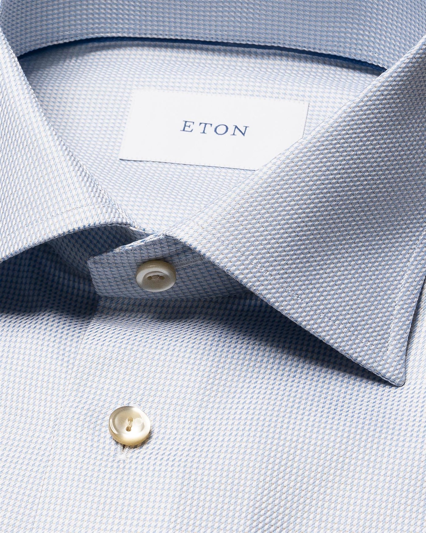 Slim Fit Semi Solid Signature Twill Shirt Light Blue