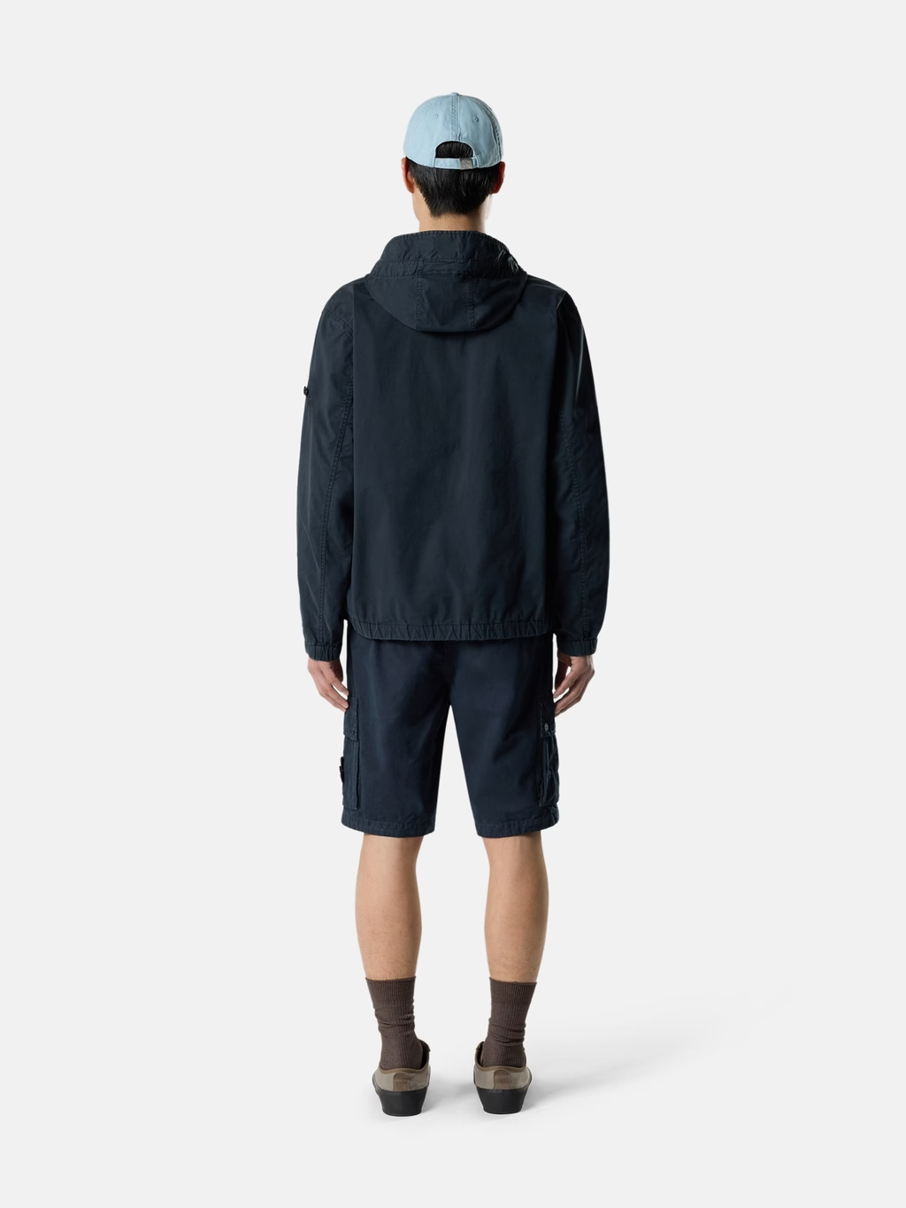 ORGANIC COTTON TWILL SHORTS NAVY BLUE