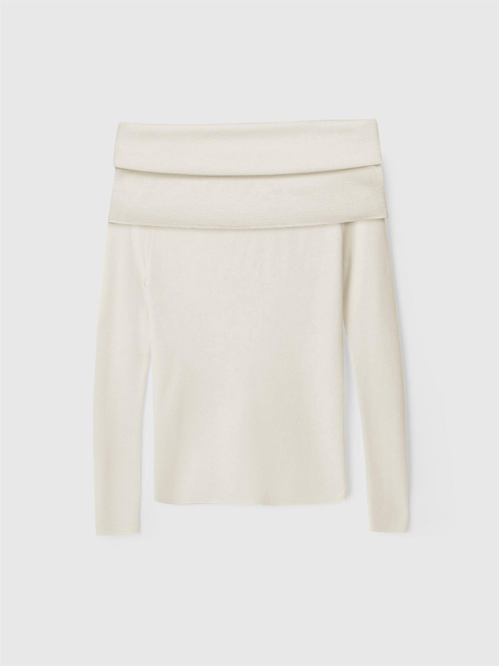 Off Shoulder Knit Top Macadamia