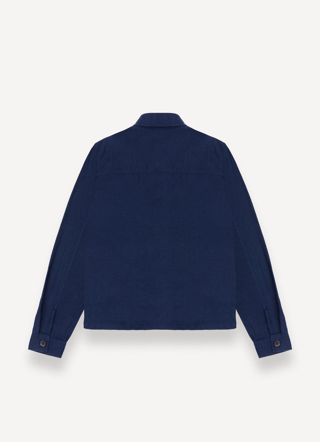 LINEN OVERSHIRT NAVY BLUE