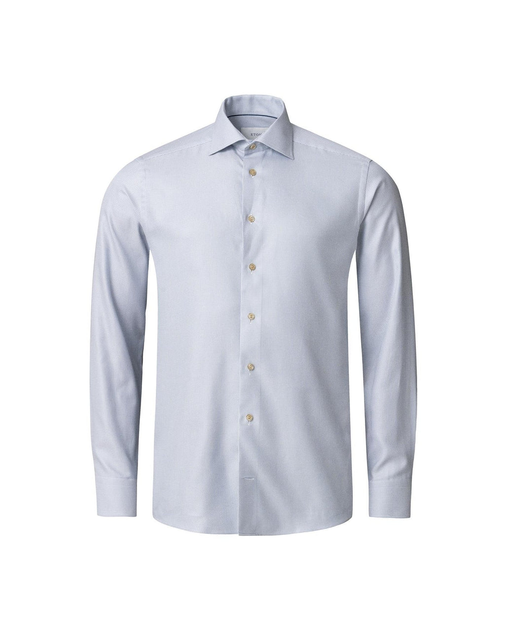 Slim Fit Semi Solid Signature Twill Shirt Light Blue