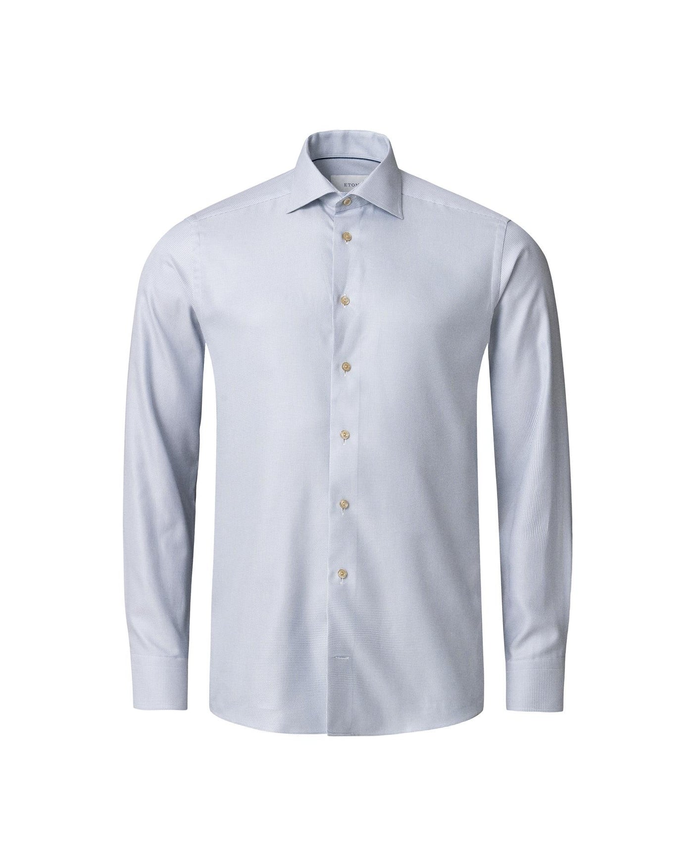 Slim Fit Semi Solid Signature Twill Shirt Light Blue