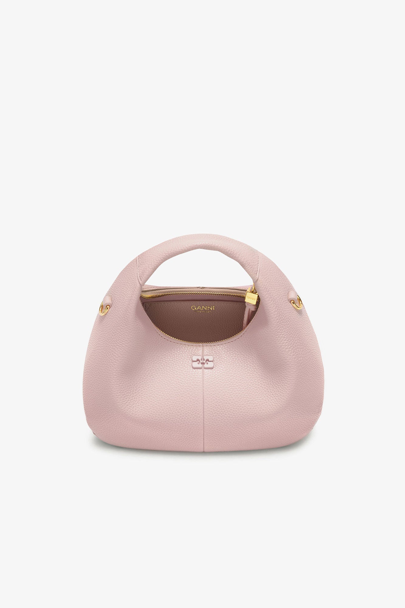 Hobo Mini Grained Bag Chalk Pink