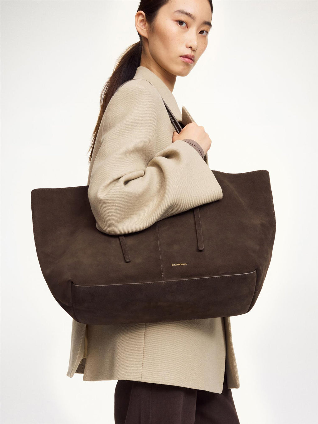 ABILLA SUEDE Tote Bag WARM BROWN