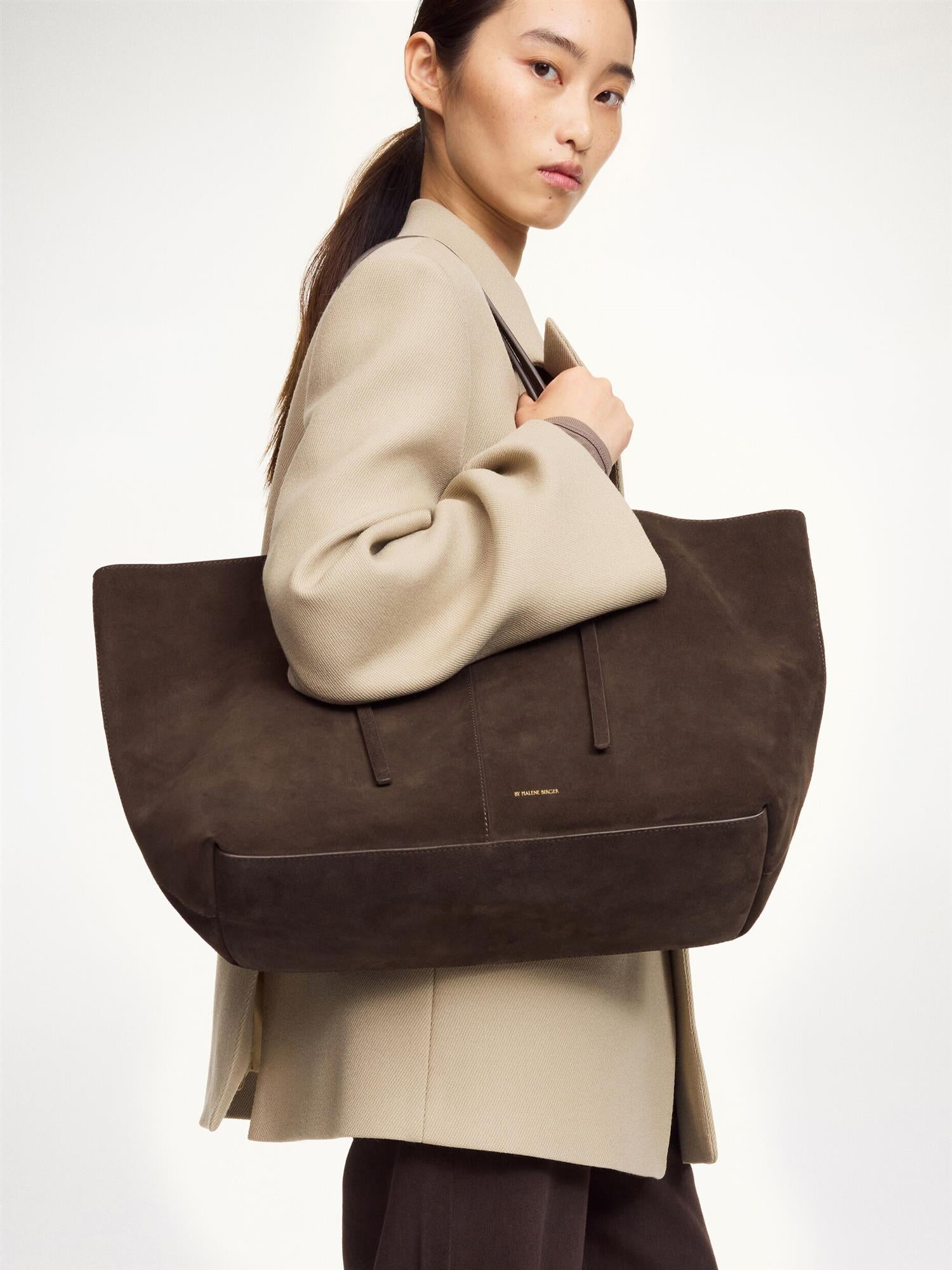 ABILLA SUEDE Tote Bag WARM BROWN