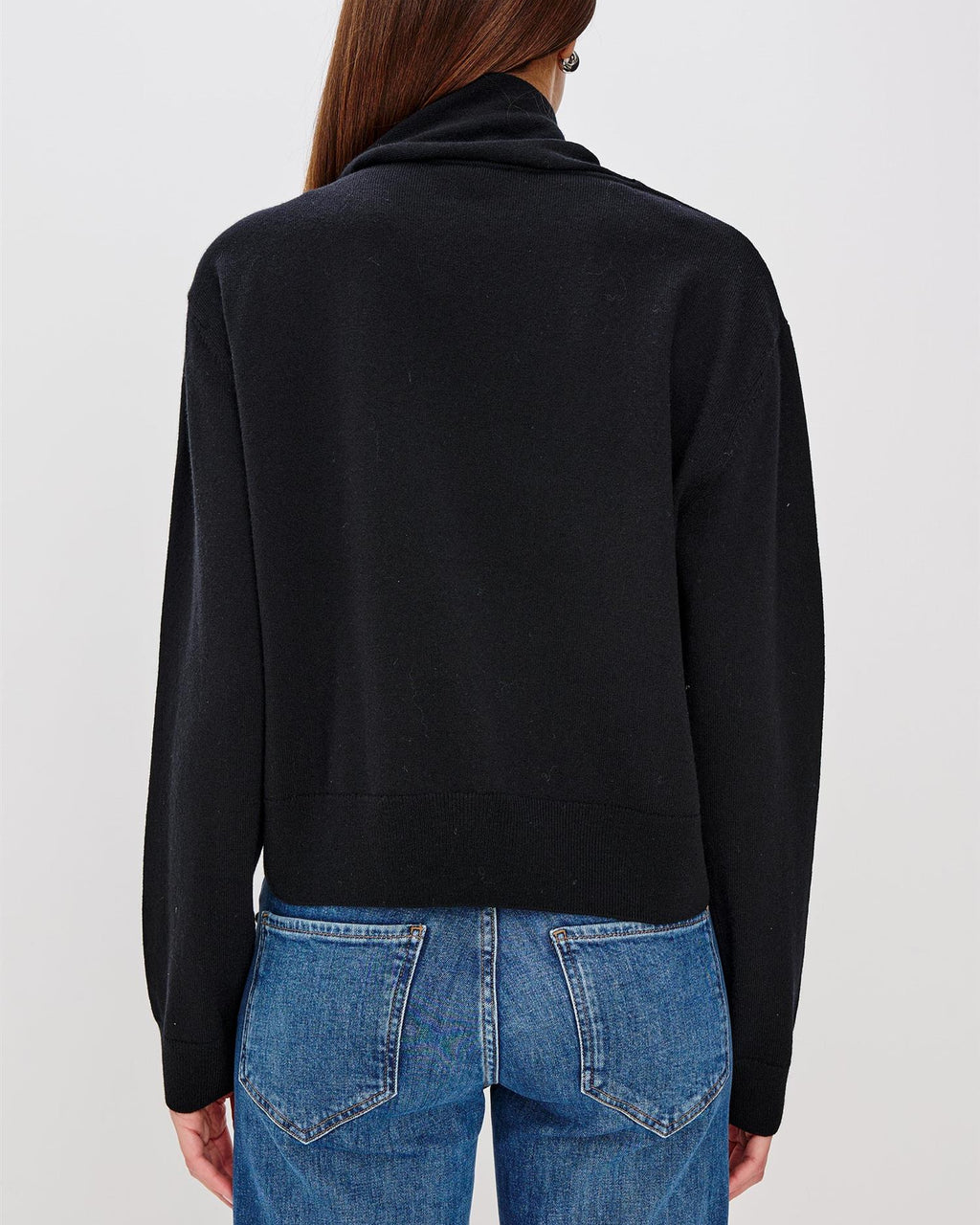 CORTINA SCARF SWEATER Black