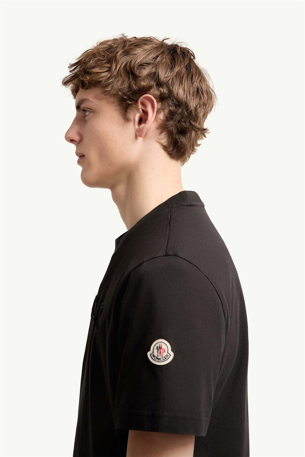 Logo Print Cotton T-Shirt BLACK