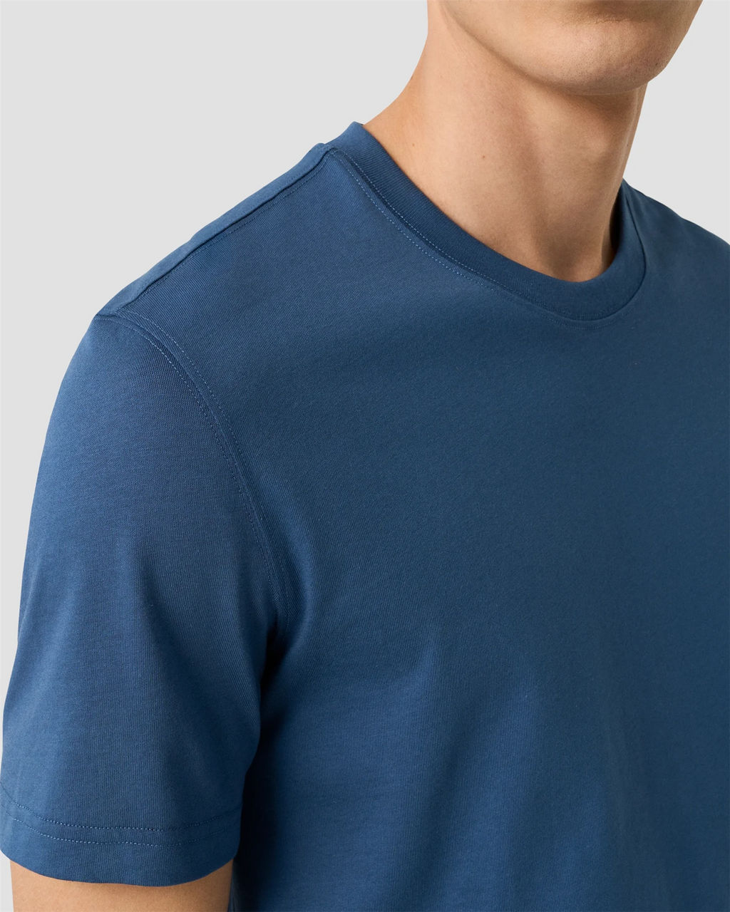 Single Jersey Supima Cotton T-shirt Mid Blue