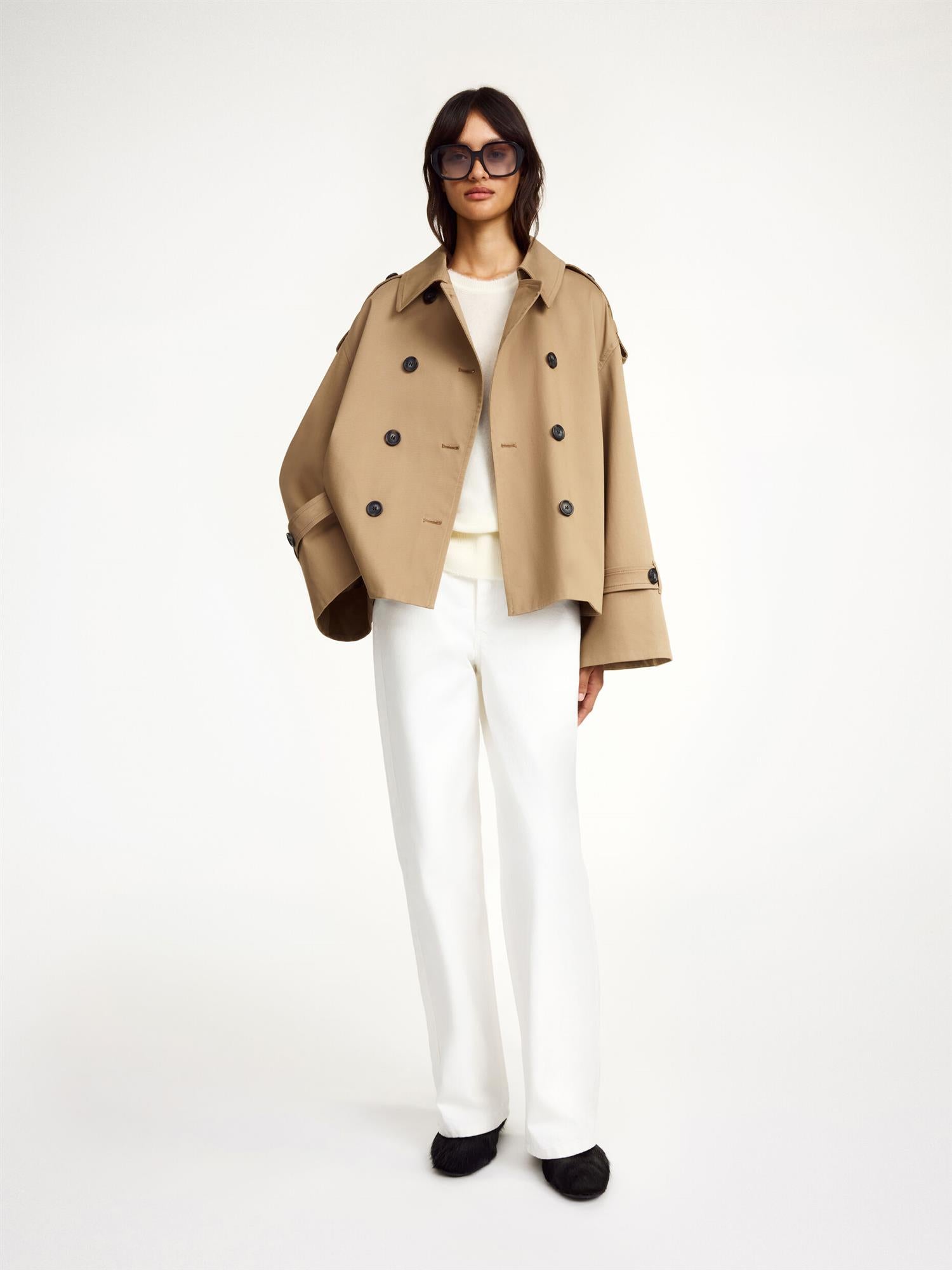 ALISANDRA SHORT TRENCH JACKET Fosil