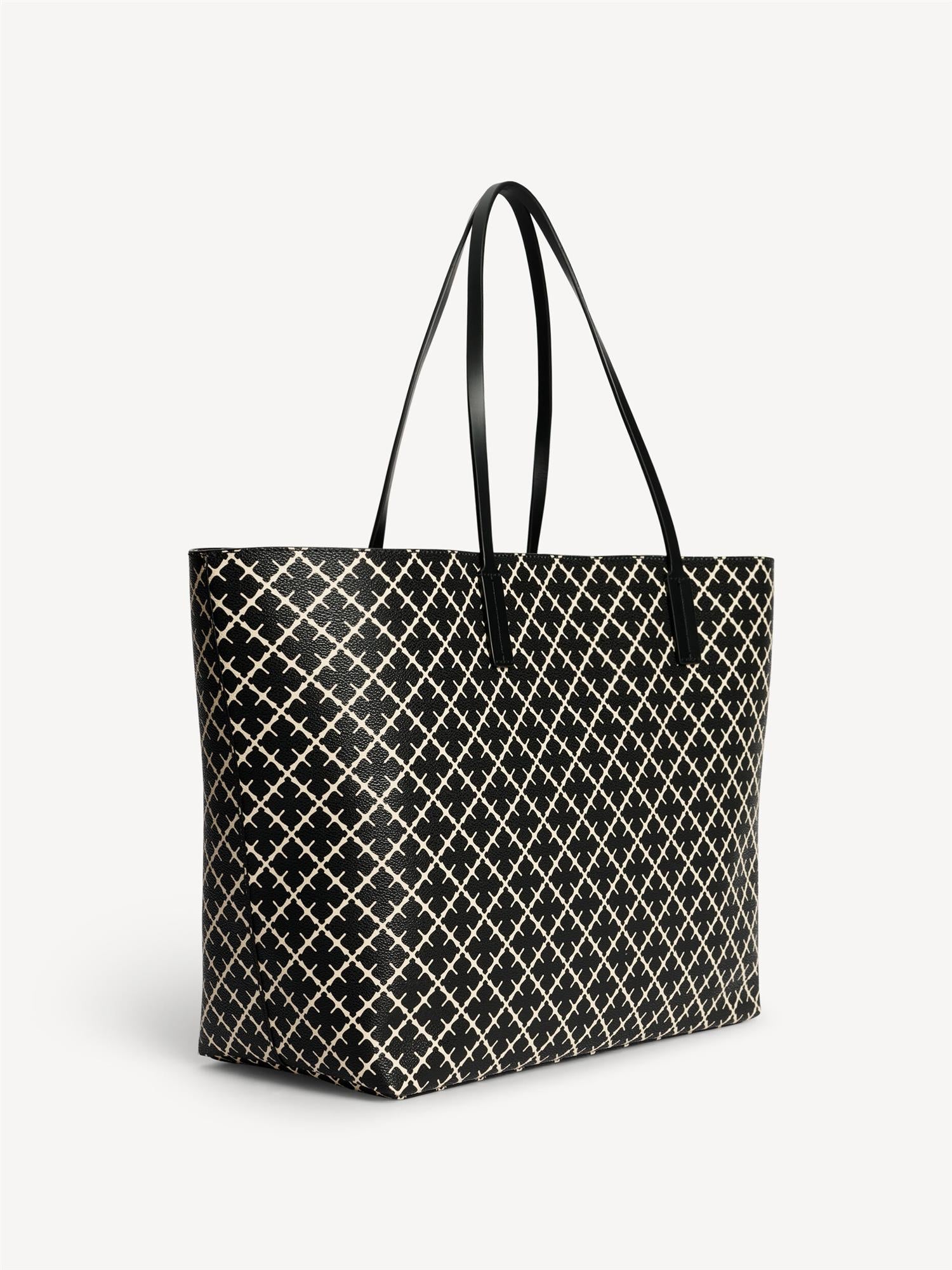 Abi Printed Tote Bag Black