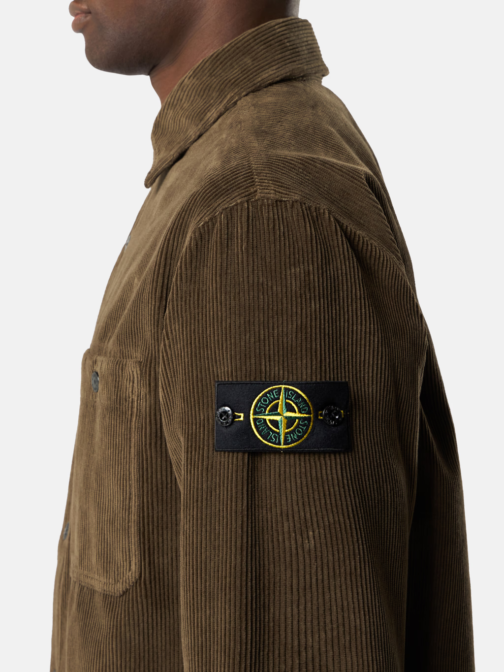 ORGANIC COTTON CORDUROY OVERSHIRT Military GREEN