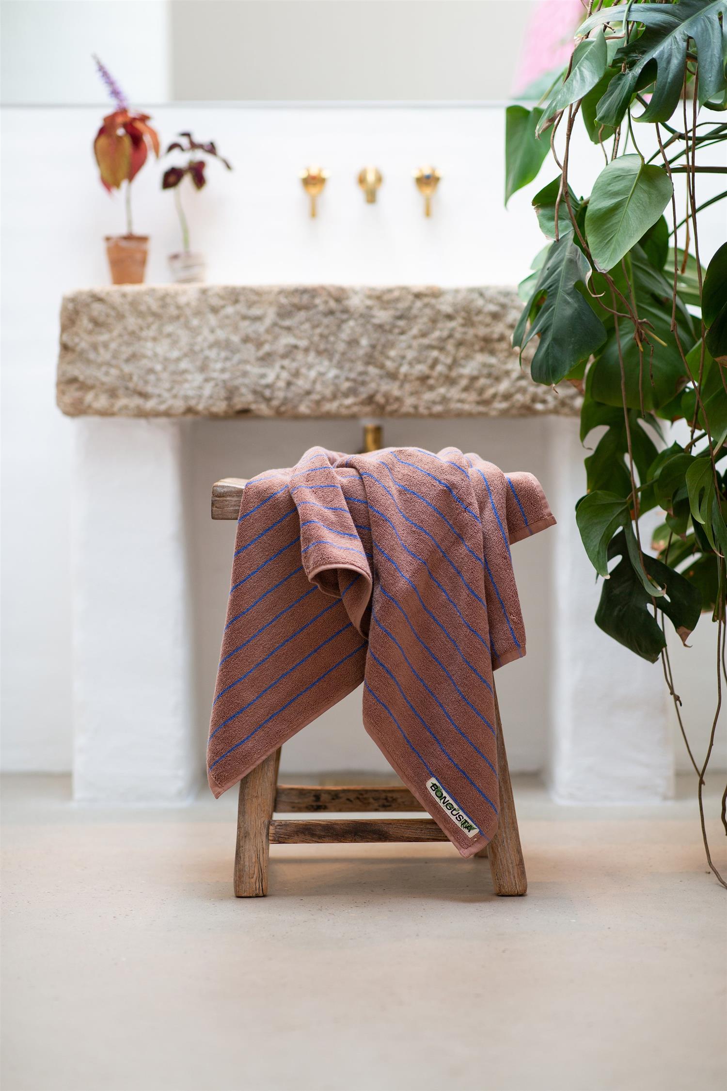 NARAM Hand TOWEL 50x80cm camel/ultramarin