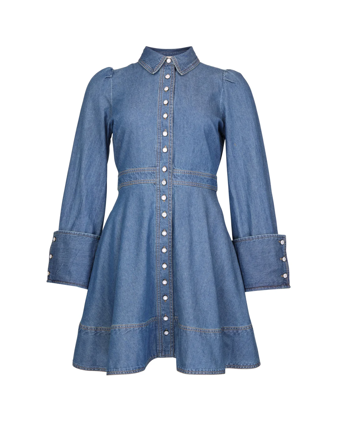 Denim Mini Dress French Blue