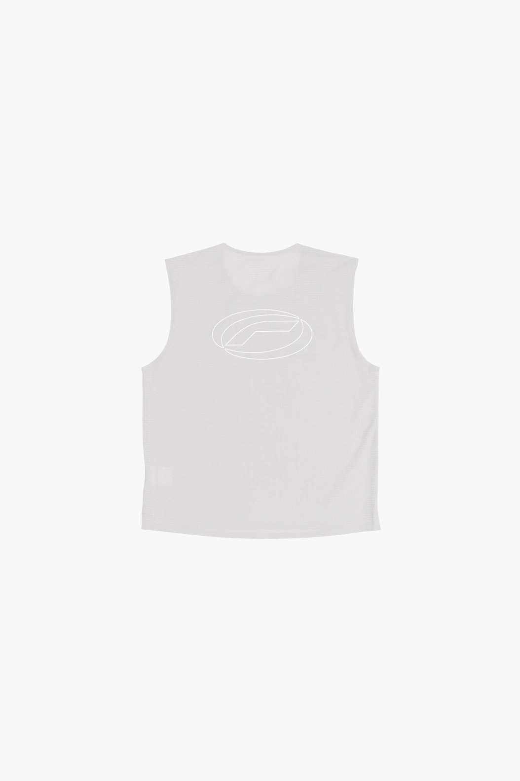 Perforted Crop Tank Top COOL GREY