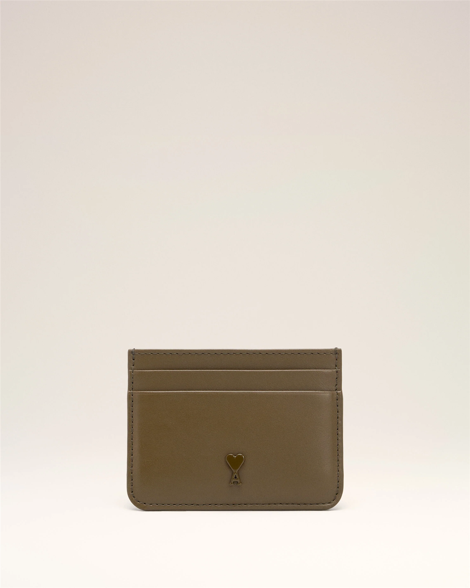 AMI DE COEUR LEATHER CARD HOLDER BRONZE