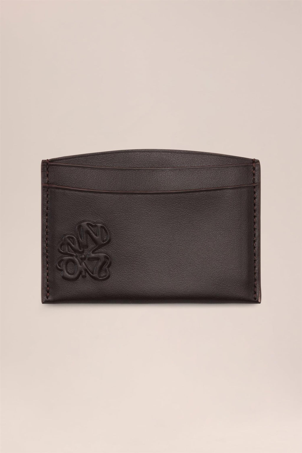 Leather Kard Cardholder 90030 Deep Truffle