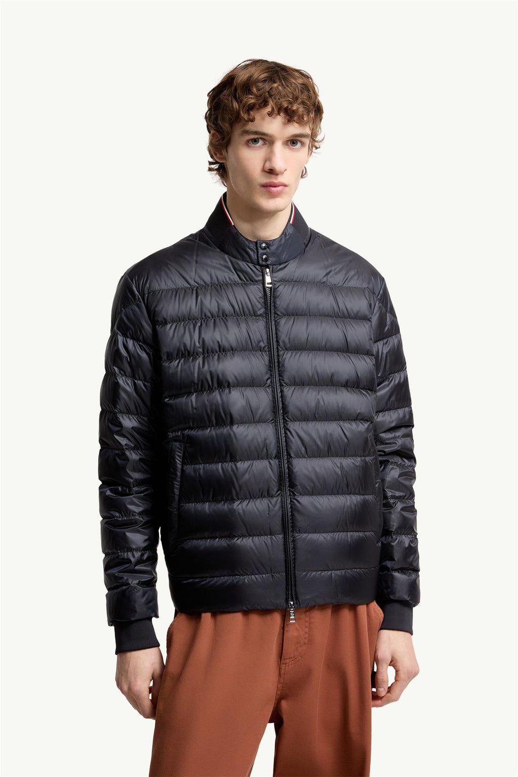 RIGEL Lightweight Down BIKER JACKET BLUE