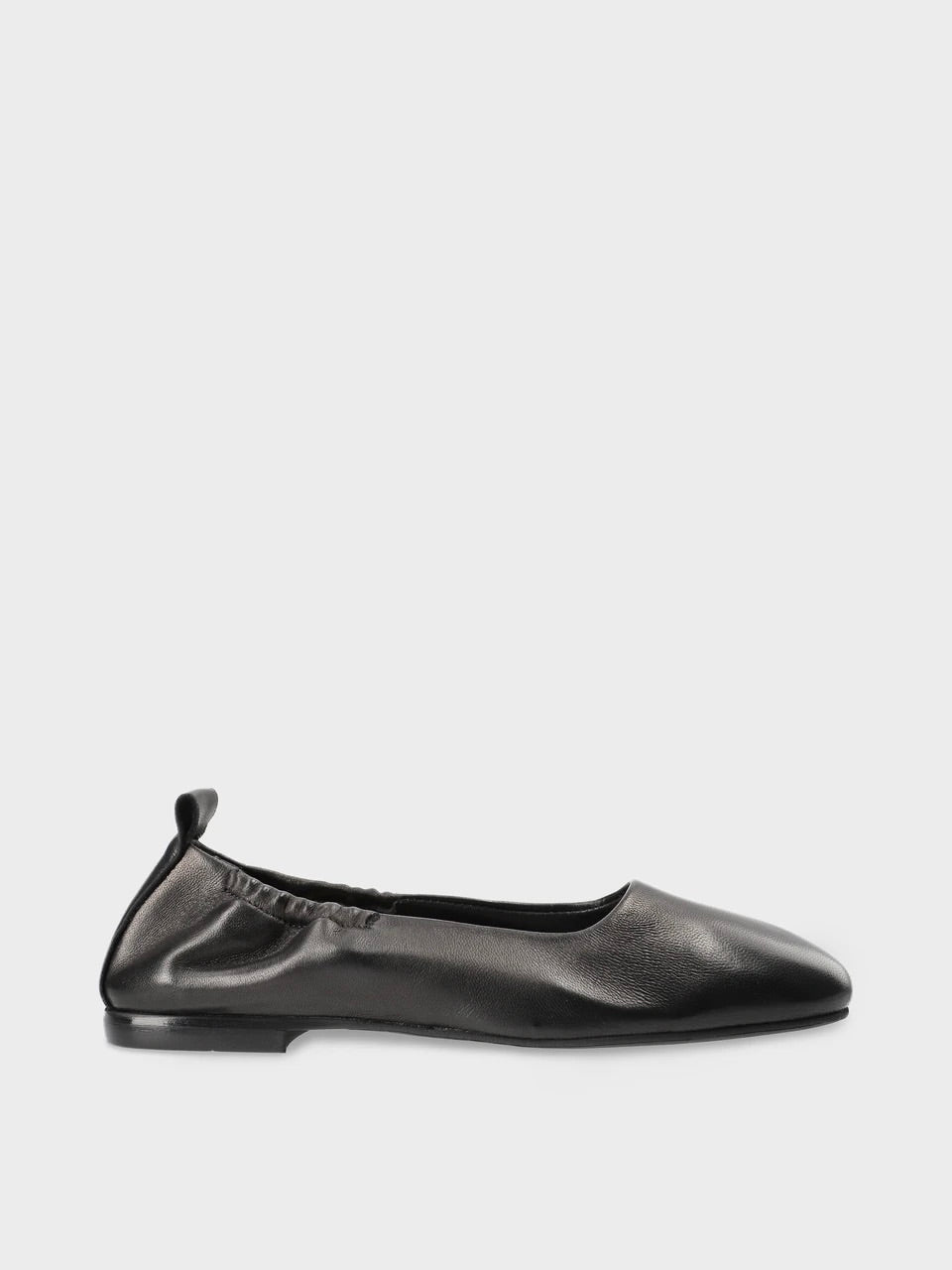 CPH884 Leather Ballerina Flats Black