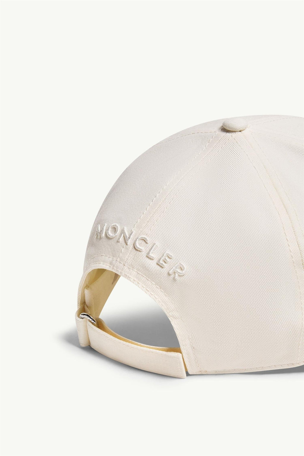 Cotton Gabardine Baseball Cap WHITE
