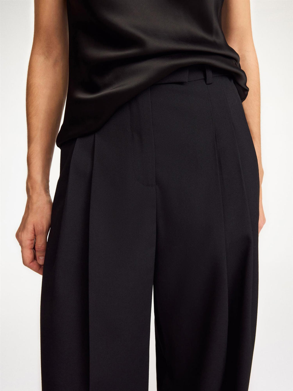 CYMBARIA High Waist Trousers Black