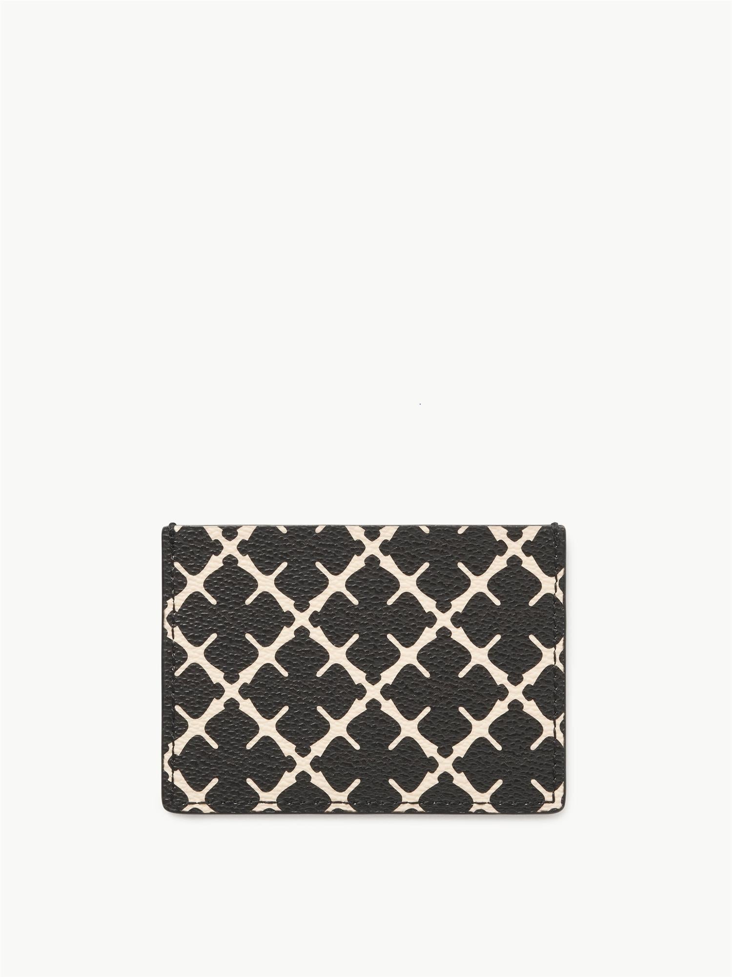 ELIA PRINTED CARDHOLDER BLACK