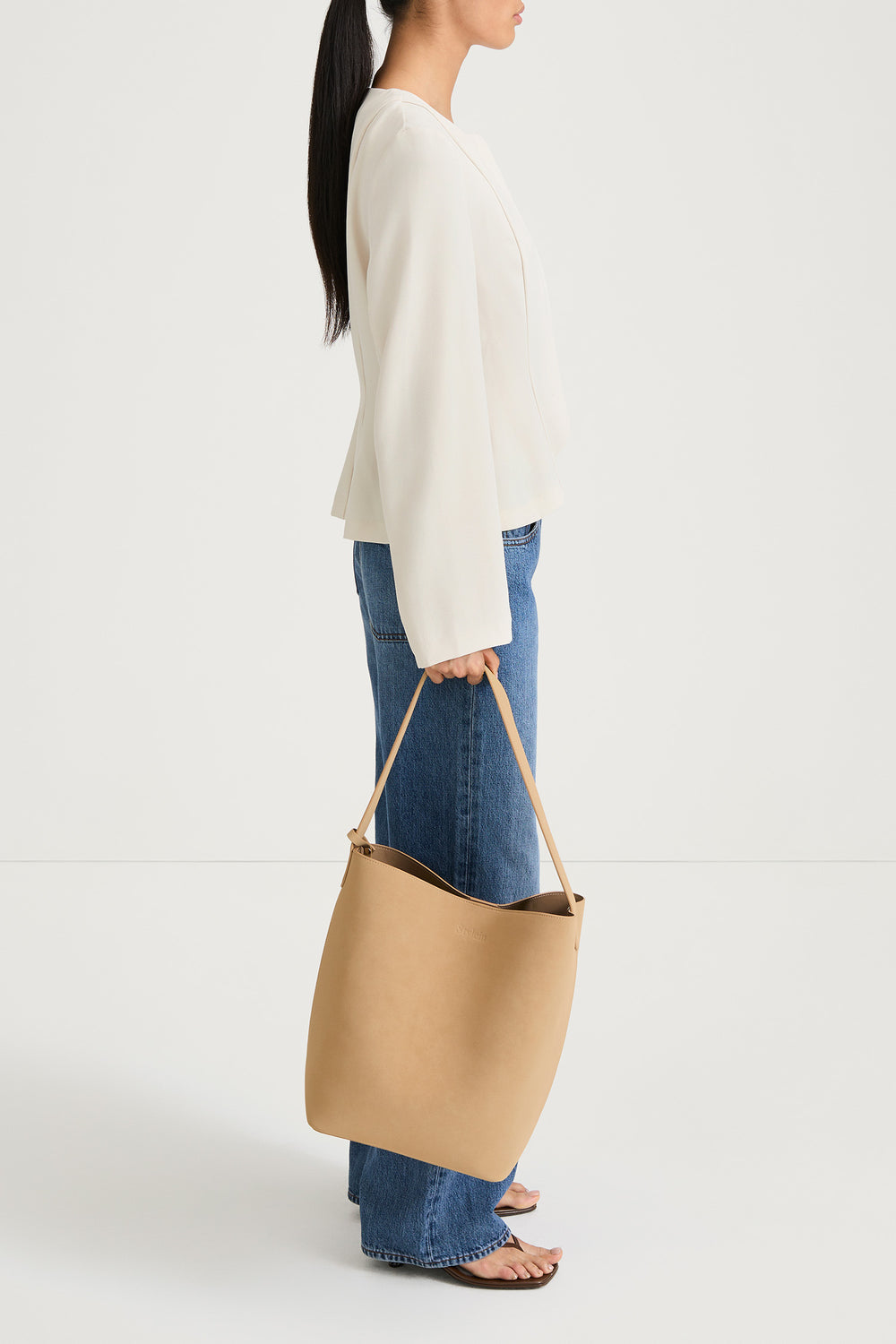 BRIENNE POLYESTER BLOUSE IVORY