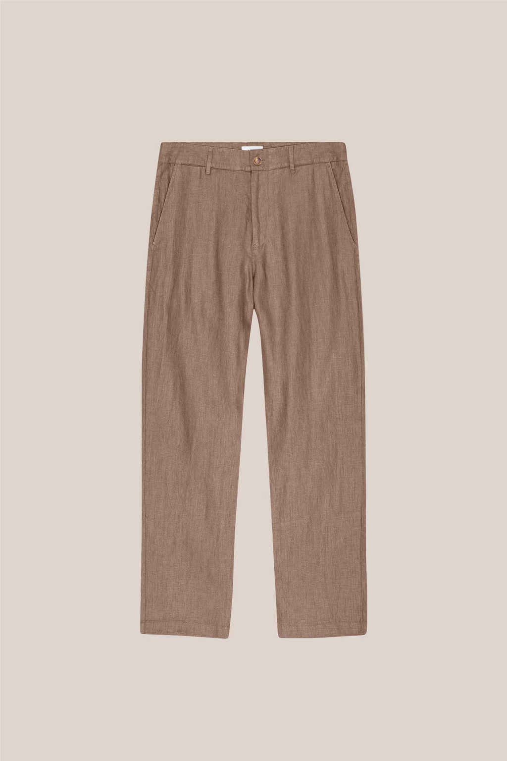 Aden 1454 Regular Fit Linen Trouser Clay Mirage