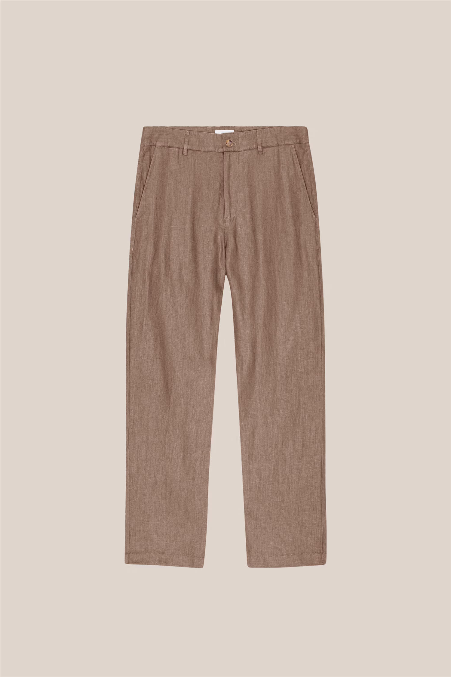 Aden 1454 Regular Fit Linen Trouser Clay Mirage